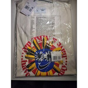 Nike Men's XXL T-Shirt Crew Neck Short Sleeve White Casual Graphic Tee